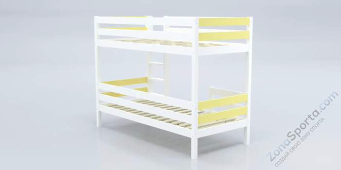 Кровать детская двухъярусная Савушка-01 90х180 желтая Кровать детская двухъярусная Савушка-01 90х180 желтая
