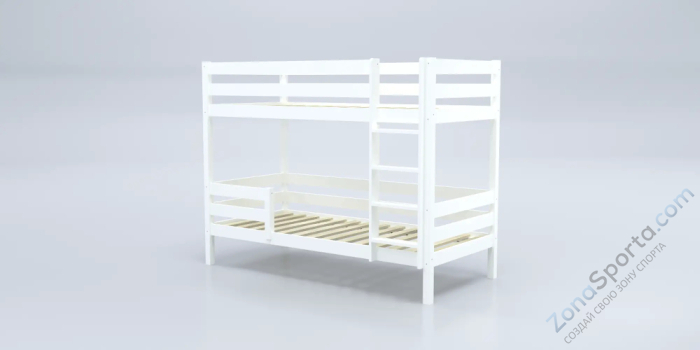 Кровать детская двухъярусная Савушка-01 90х200 белая Кровать детская двухъярусная Савушка-01 90х200 белая