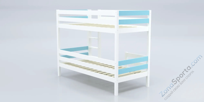 Кровать детская двухъярусная Савушка-01 90х200 голубая Кровать детская двухъярусная Савушка-01 90х200 голубая