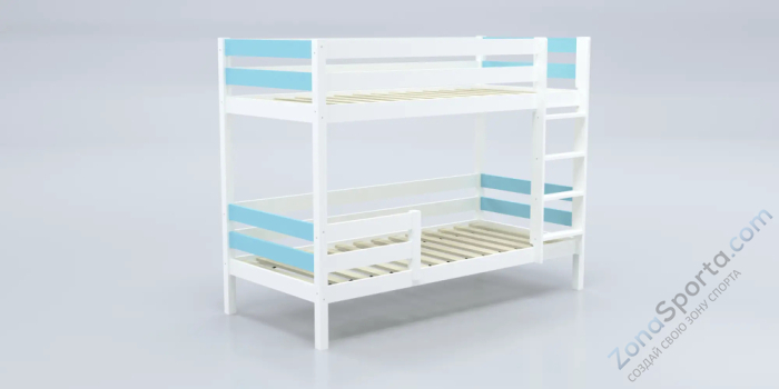 Кровать детская двухъярусная Савушка-01 90х200 голубая Кровать детская двухъярусная Савушка-01 90х200 голубая