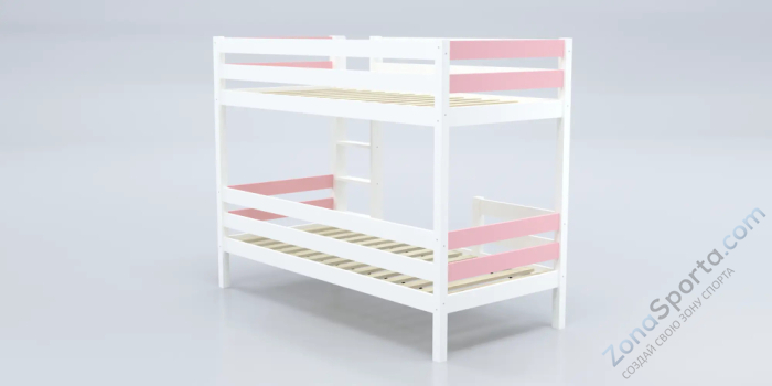 Кровать детская двухъярусная Савушка-01 90х200 розовая Кровать детская двухъярусная Савушка-01 90х200 розовая