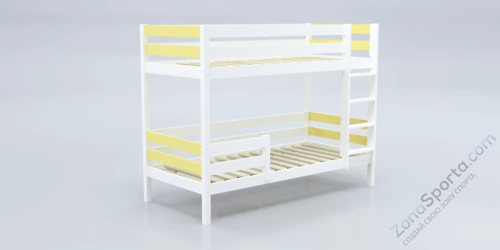 Кровать детская двухъярусная Савушка-01 90х200 желтая Кровать детская двухъярусная Савушка-01 90х200 желтая
