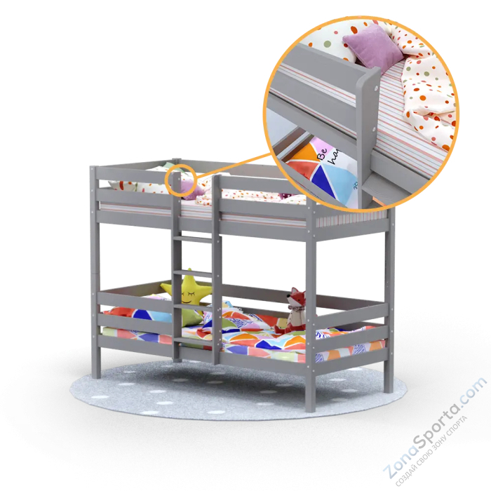 Кровать детская двухъярусная Савушка-05 90х200 Cappuccino (капучино) Кровать детская двухъярусная Савушка-05 90х200 Cappuccino (капучино)