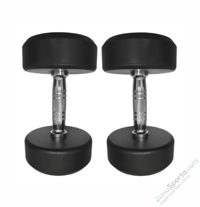 Круглые обрезиненные гантели. Ряд от 27,5 до 40 кг UltraGym  Круглые обрезиненные гантели. Ряд от 27,5 до 40 кг UltraGym