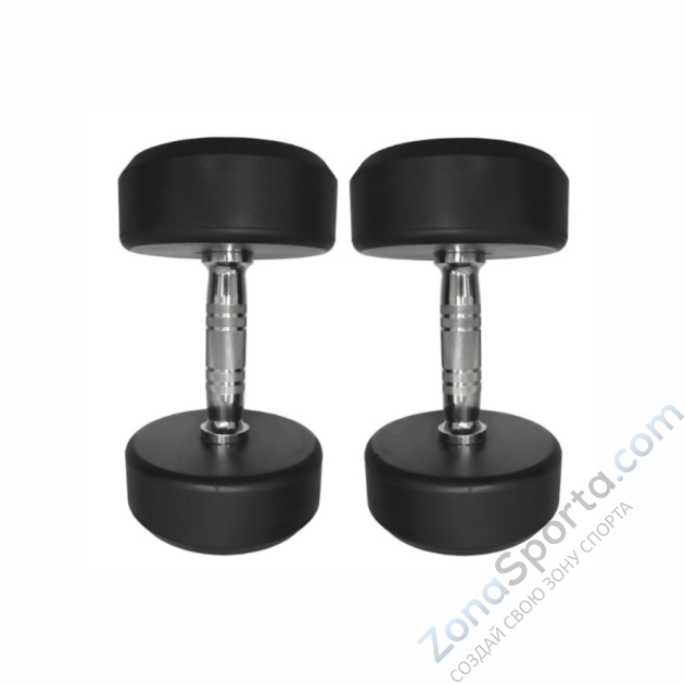 Круглые обрезиненные гантели UltraGym  от 2.5 до 25 кг Круглые обрезиненные гантели UltraGym  от 2.5 до 25 кг