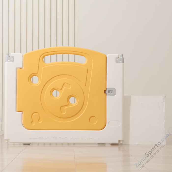 Манеж Unix Kids Supreme Music 200x200 Yellow с качелями Манеж Unix Kids Supreme Music 200x200 Yellow с качелями