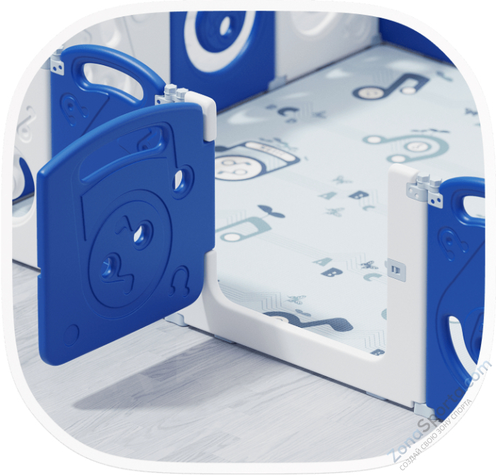 Манеж Unix Kids Supreme Music 200x240 Blue с качелями Манеж Unix Kids Supreme Music 200x240 Blue с качелями