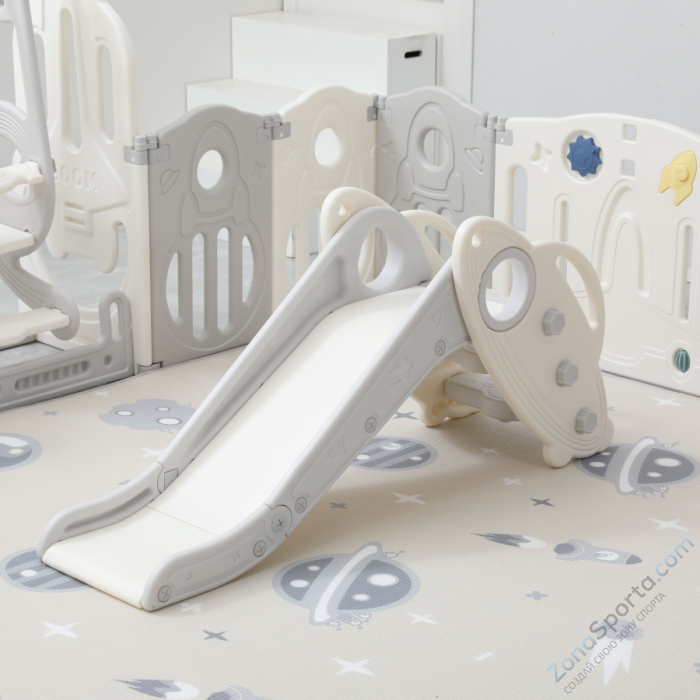 Манеж Unix Kids Supreme Space 200x240 Grey с качелями Манеж Unix Kids Supreme Space 200x240 Grey с качелями