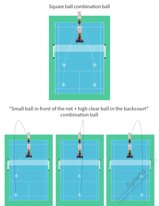 Машина для запуска воланов для бадминтона Siboasi S8025A Машина для запуска воланов для бадминтона Siboasi S8025A