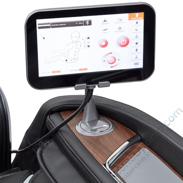 Массажное кресло Ergonova Chronos Silver Black Массажное кресло Ergonova Chronos Silver Black