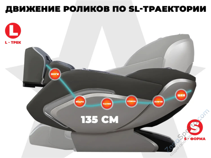 Массажное кресло Fujimo Giant F600 Серый Массажное кресло Fujimo Giant F600 Серый