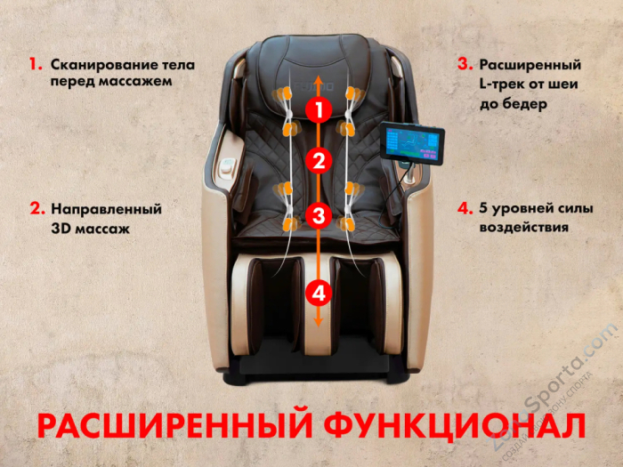 Массажное кресло Fujimo Kenko F623 Business Edition Эспрессо Массажное кресло Fujimo Kenko F623 Business Edition Эспрессо