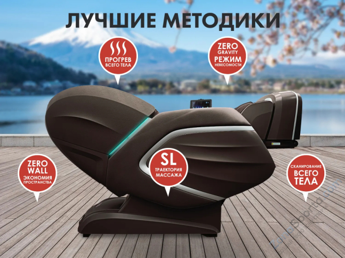 Массажное кресло Fujimo Ton Pro F888 Шоколад Массажное кресло Fujimo Ton Pro F888 Шоколад