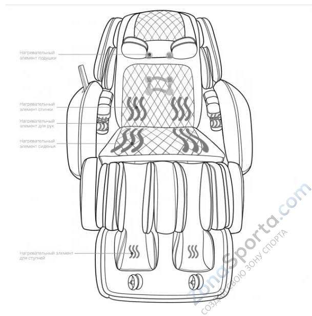 Массажное кресло OHCO M.8 Midnight Массажное кресло OHCO M.8 Midnight
