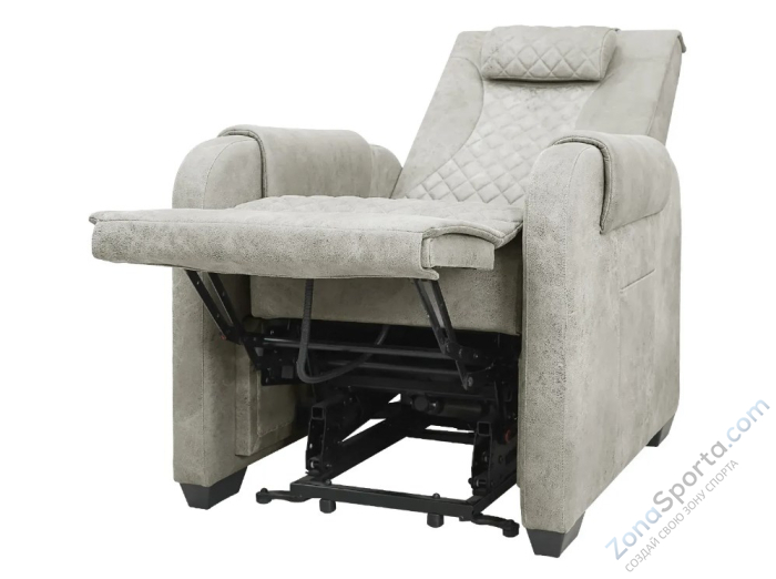 Массажное кресло-реклайнер с подъемом Fujimo Lounge Up F7003 ULFL Смоки (Orlando 4)