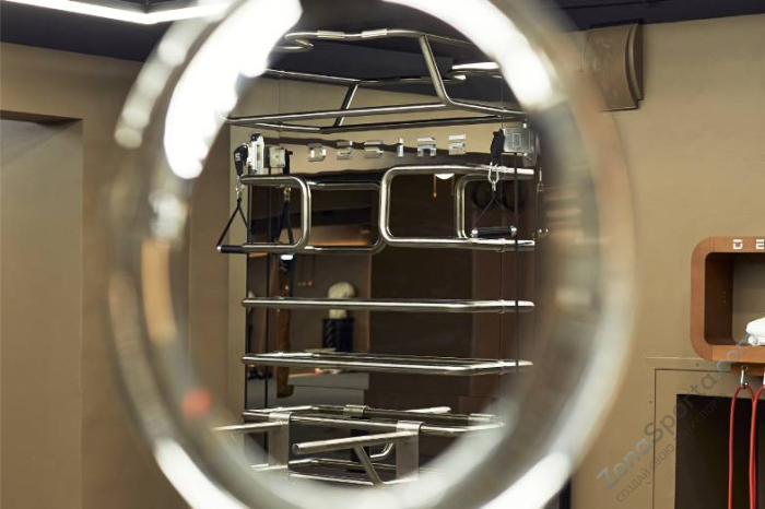 Многофункциональный комплекс с зеркальной стенкой и элементами из нержавеющей стали Desire Prime Vision Многофункциональный комплекс с зеркальной стенкой и элементами из нержавеющей стали Desire Prime Vision