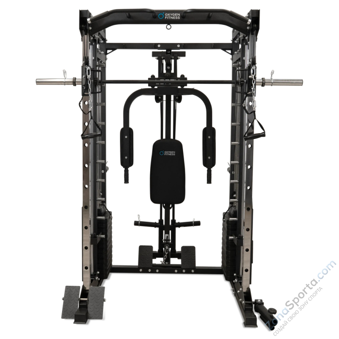 Многофункциональный силовой комплекс со встроенными весовыми стеками Oxygen Fitness Lorry Многофункциональный силовой комплекс со встроенными весовыми стеками Oxygen Fitness Lorry