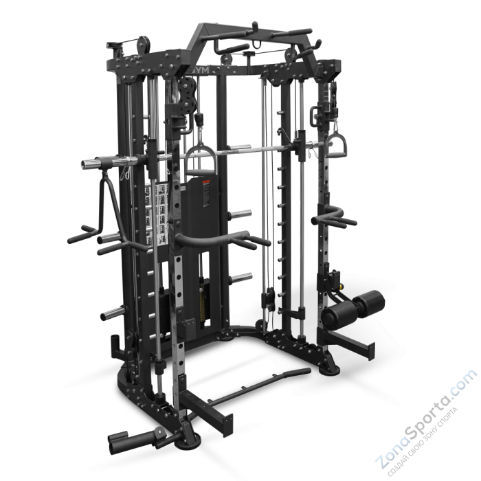 Многофункциональный силовой комплекс со встроенными весовыми стеками профессиональный Bronze Gym YARD Многофункциональный силовой комплекс со встроенными весовыми стеками профессиональный Bronze Gym YARD