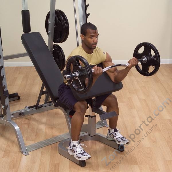 Мультикомплекс Body Solid GS348QP4 на базе машины Смита GS348Q Мультикомплекс Body Solid GS348QP4 на базе машины Смита GS348Q