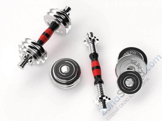 Набор гантелей Unixfit в кейсе 15kg Набор гантелей Unixfit в кейсе 15kg