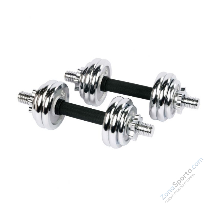 Набор гантелей 15 кг в кейсе Profi-Fit