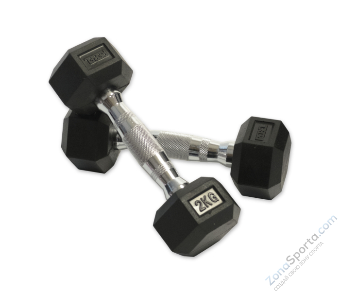 Набор гексагональных гантелей 10 пар от 1 до 10 кг Rebel RGHEX-110 Набор гексагональных гантелей 10 пар от 1 до 10 кг Rebel RGHEX-110