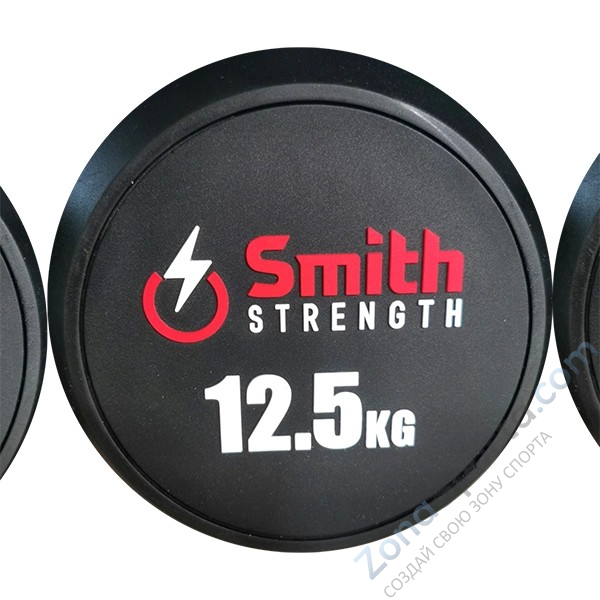 Набор обрезиненных гантелей Smith DB145-1 (пара) от 2,5 до 25кг, с шагом 2,5кг Набор обрезиненных гантелей Smith DB145-1 (пара) от 2,5 до 25кг, с шагом 2,5кг