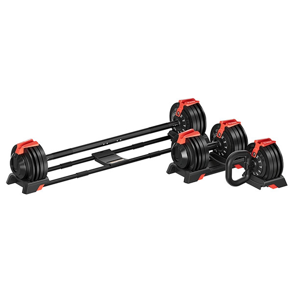 Набор регулируемый штанга+гантель+гиря HyFit 24 кг