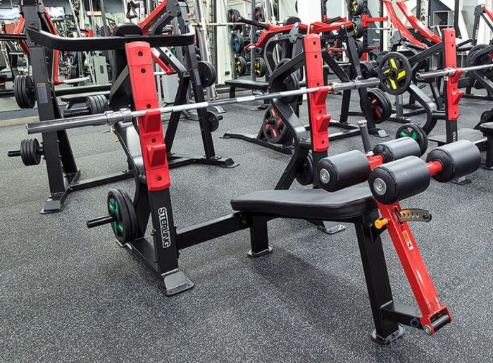 Олимпийская скамья с отрицательным наклоном для жима Impulse SL7030 Олимпийская скамья с отрицательным наклоном для жима Impulse SL7030