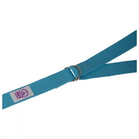 Ремень для йоги INEX Stretch Strap 240 см, голубой