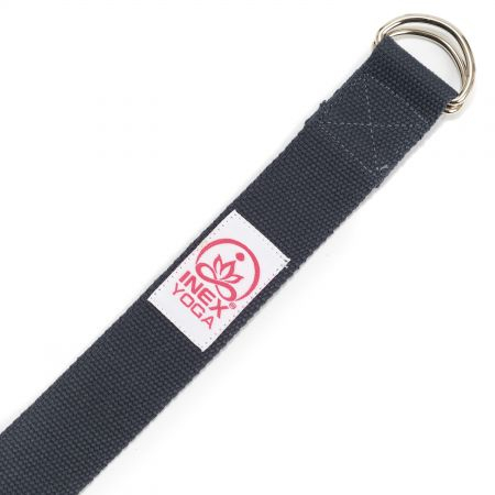 Ремень для йоги INEX Stretch Strap 240 см, темно-серый Ремень для йоги INEX Stretch Strap 240 см, темно-серый