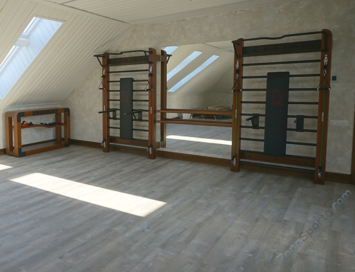 Шведская стенка с эспандерами, брусьями, скамьей и балетным станком Desire Eco Double Stretch Шведская стенка с эспандерами, брусьями, скамьей и балетным станком Desire Eco Double Stretch