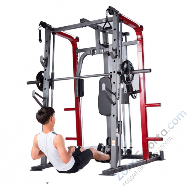 Силовой тренажер со скамьей и опциями DFC 8500 (D3023B+D3022SM) Силовой тренажер со скамьей и опциями DFC 8500 (D3023B+D3022SM)