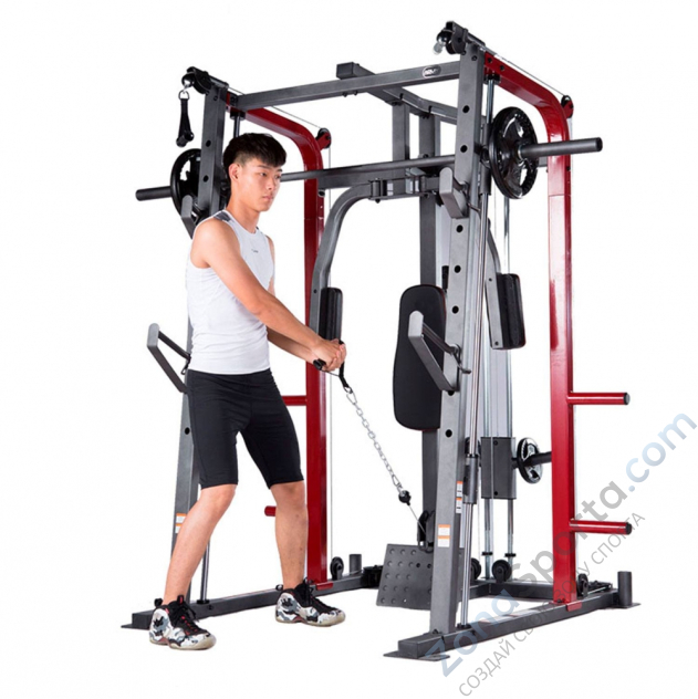 Силовой тренажер со скамьей и опциями DFC 8500 (D3023B+D3022SM) Силовой тренажер со скамьей и опциями DFC 8500 (D3023B+D3022SM)