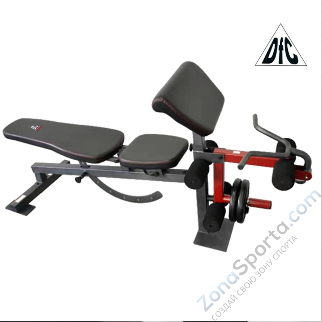 Силовой тренажер со скамьей и опциями DFC 8500 (D3023B+D3022SM) Силовой тренажер со скамьей и опциями DFC 8500 (D3023B+D3022SM)