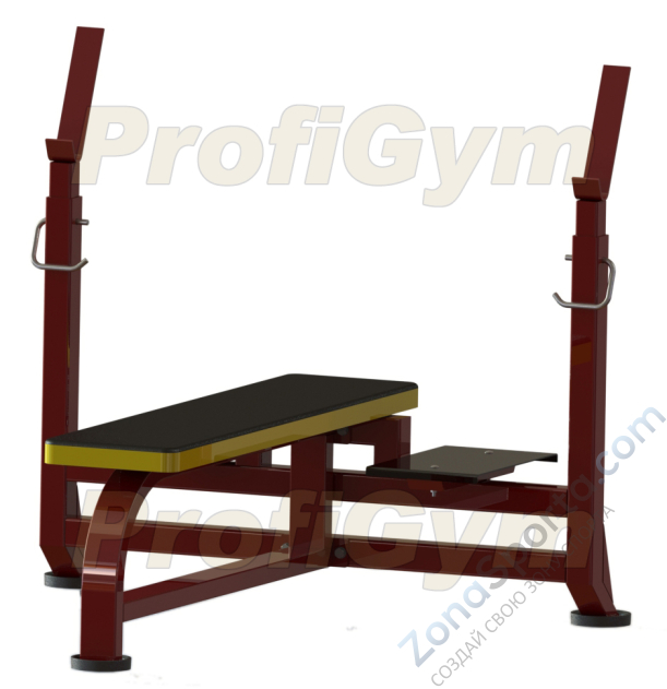 Скамья для жима с подножками ProfiGym СК-0031-H