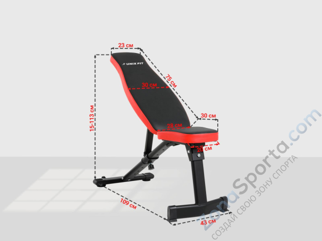 Скамья силовая универсальная Unix Fit Bench 130 Скамья силовая универсальная Unix Fit Bench 130