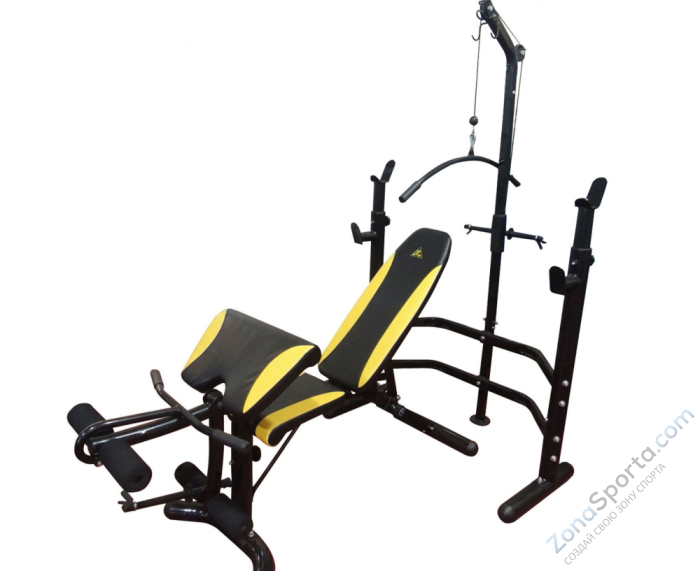 Скамья со стойками под штангу DFC D780 Скамья со стойками под штангу DFC D780