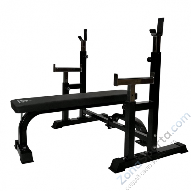 Скамья со стойками под штангу DFC DZ005FBB Скамья со стойками под штангу DFC DZ005FBB