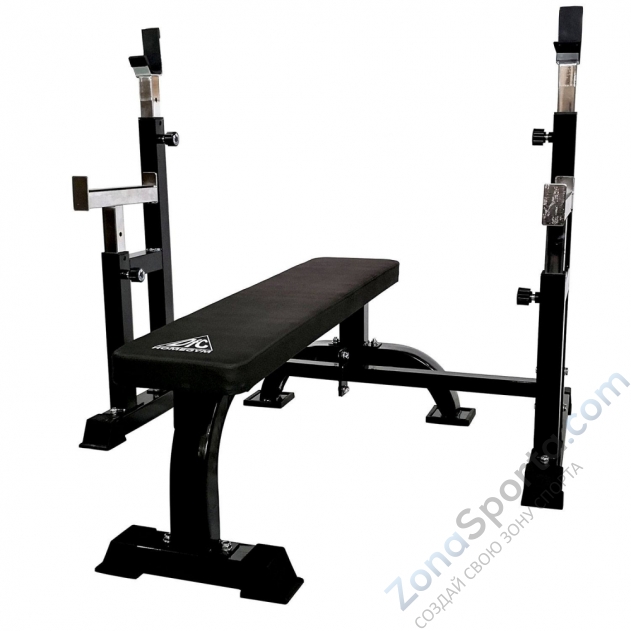 Скамья со стойками под штангу DFC DZ005FBB Скамья со стойками под штангу DFC DZ005FBB