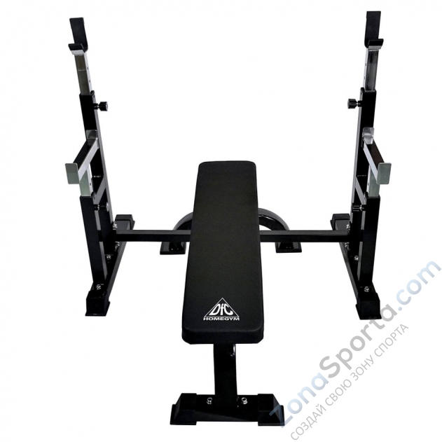 Скамья со стойками под штангу DFC DZ005FBB Скамья со стойками под штангу DFC DZ005FBB