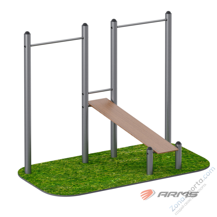 Скамья для пресса с турником (эконом) ARMS ARWOK020.30 Скамья для пресса с турником (эконом) ARMS ARWOK020.30