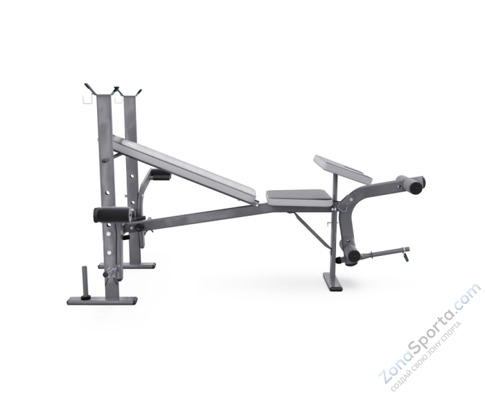 Скамья со стойками под штангу DFC D703 PRO с партой для бицепса Скамья со стойками под штангу DFC D703 PRO с партой для бицепса