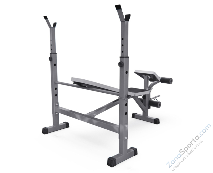 Скамья со стойками под штангу DFC D705
