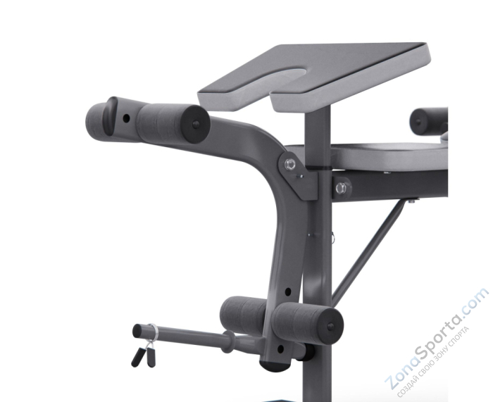 Скамья со стойками под штангу широкий хват, с партой для бицепса DFC D702 PRO Скамья со стойками под штангу широкий хват, с партой для бицепса DFC D702 PRO