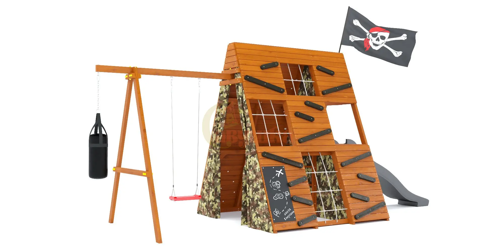 Спортивный домик Савушка База-2 (Милитари) Спортивный домик Савушка База-2 (Милитари)