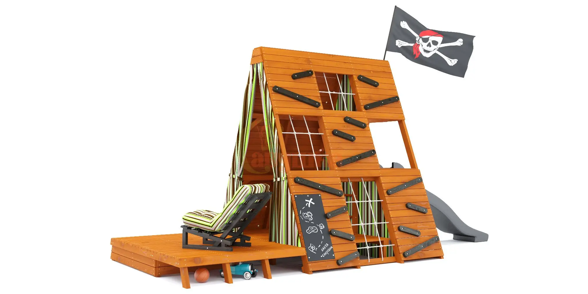 Спортивный домик Савушка База-4 с креслом