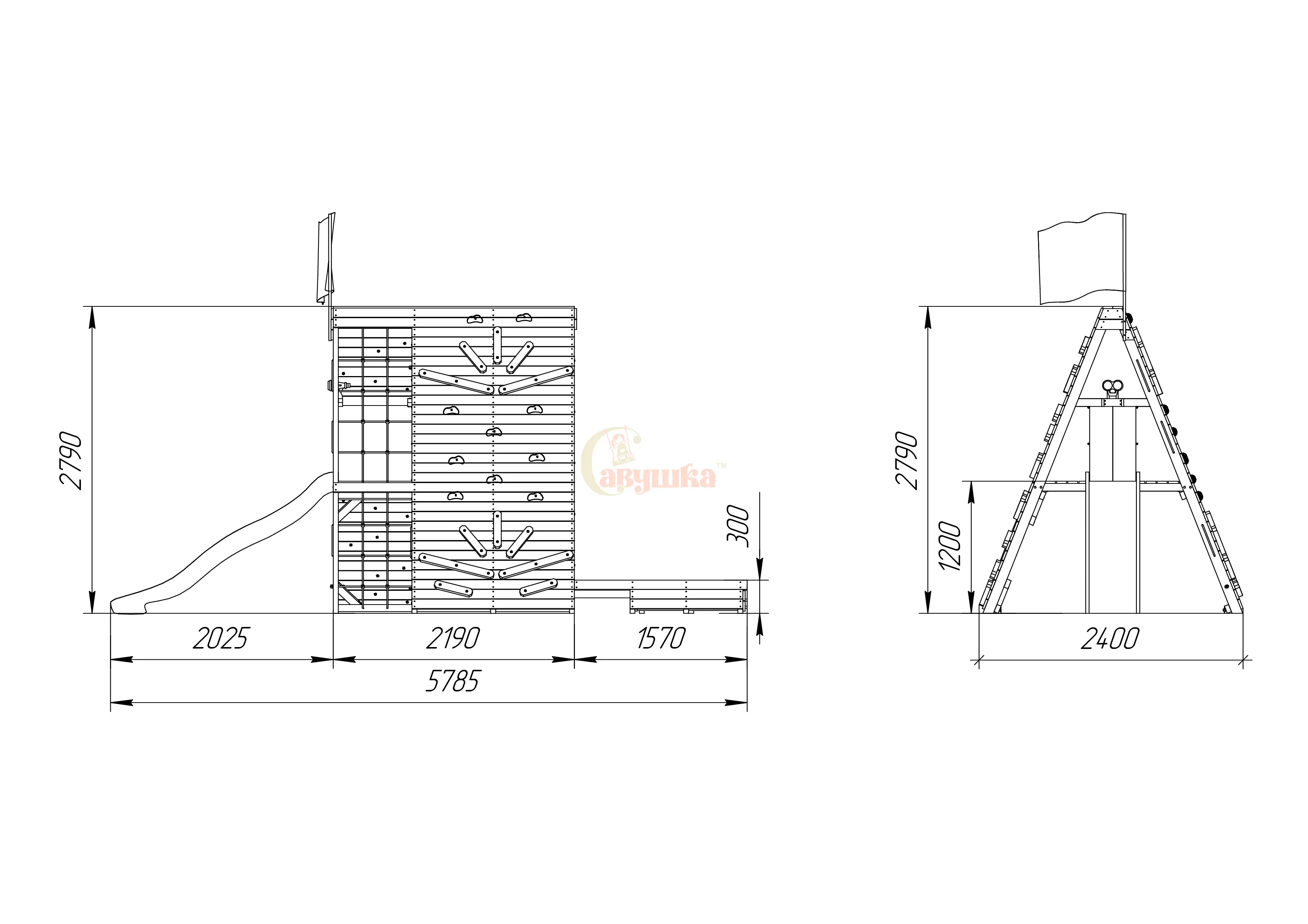 Спортивный домик Савушка База-4 Спортивный домик Савушка База-4
