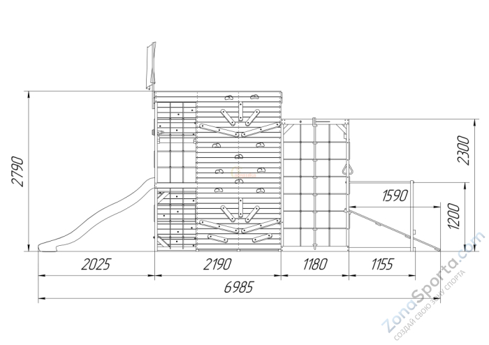 Спортивный домик Савушка База-6 Спортивный домик Савушка База-6