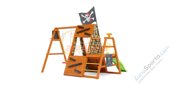 Спортивный домик Савушка База Mini с качелями (Милитари) - 2 Спортивный домик Савушка База Mini с качелями (Милитари) - 2